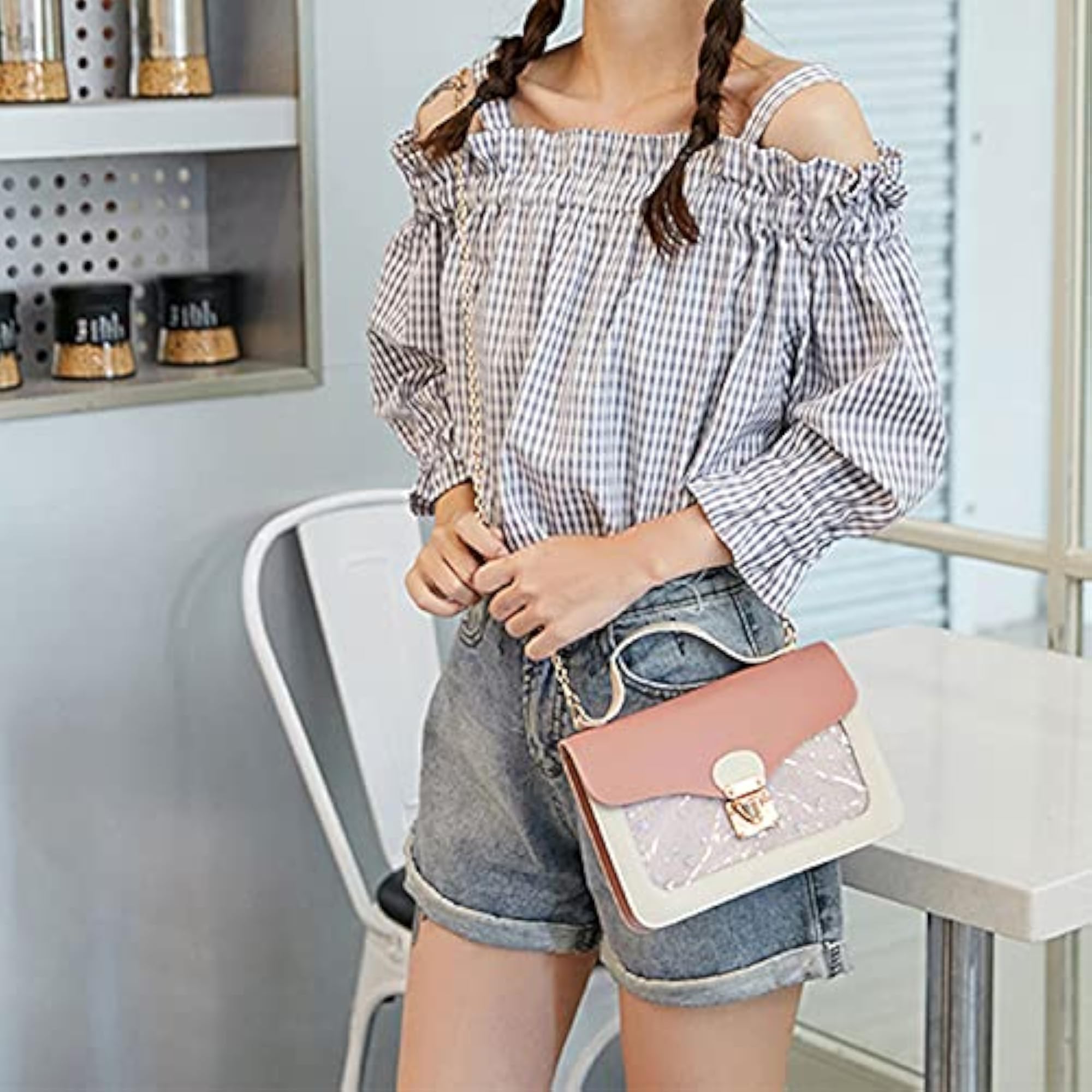 Women's Mobile Phone Small Square Printing Shoulder Bag